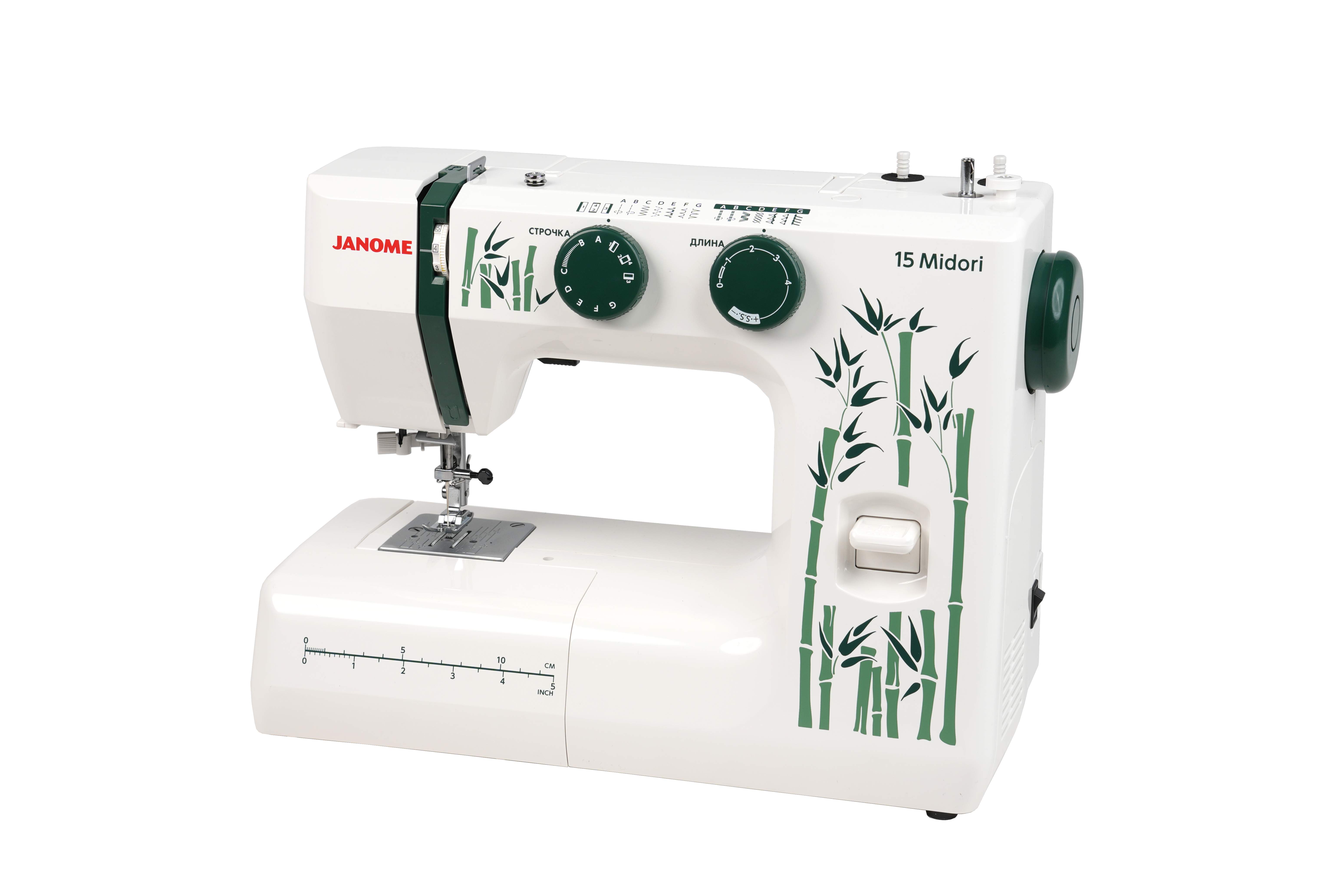 Janome 15 Midori Электромеханическая швейная машина